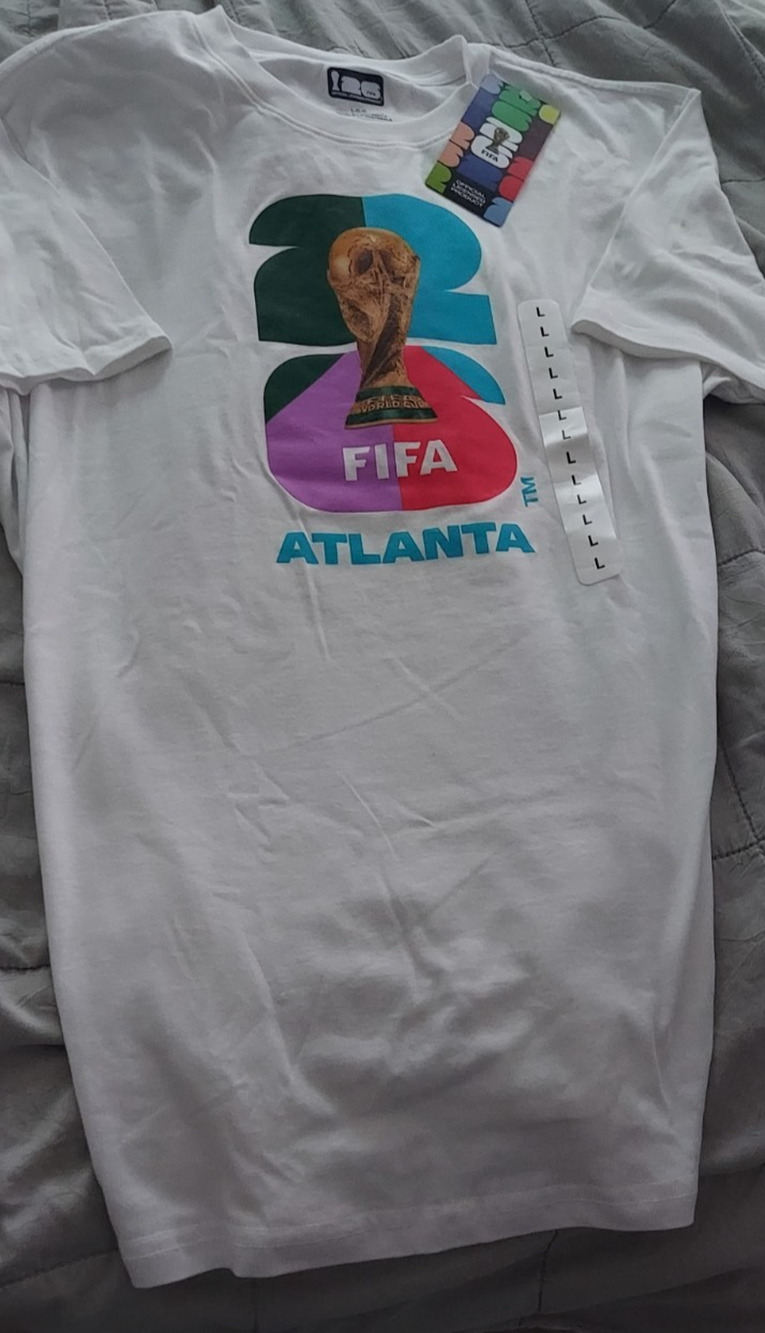 FIFA World Cup 2026 Atlanta Host City T-Shirt White Official Licensed NWT
